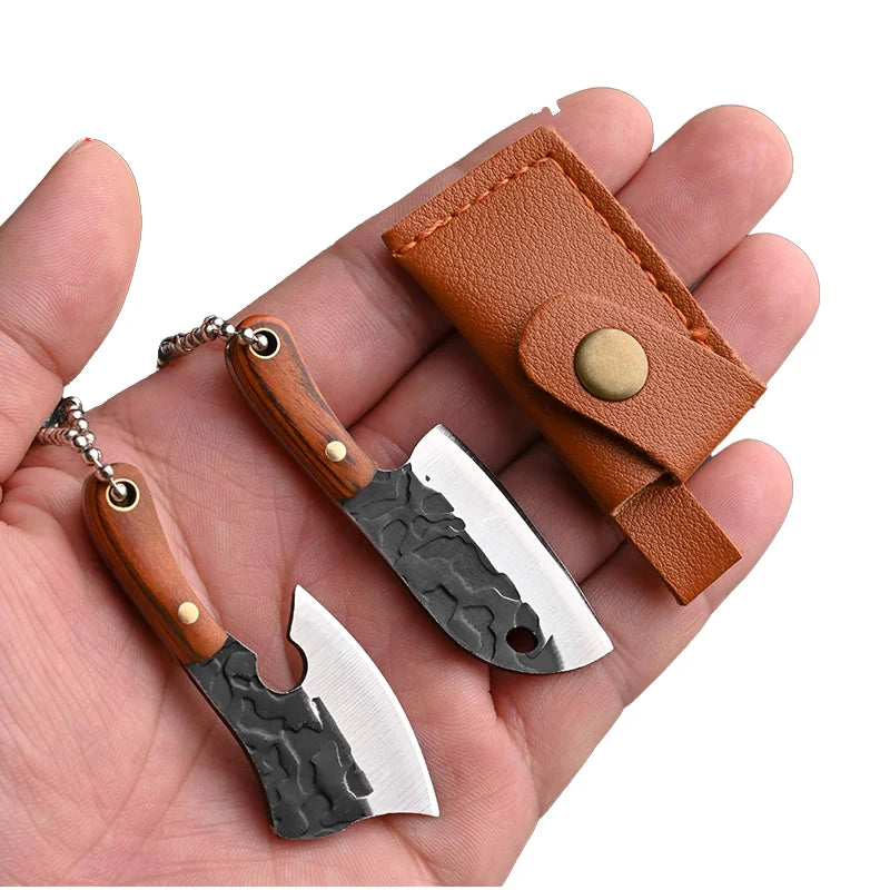 Mini Mock Damascus Pocket Knife
