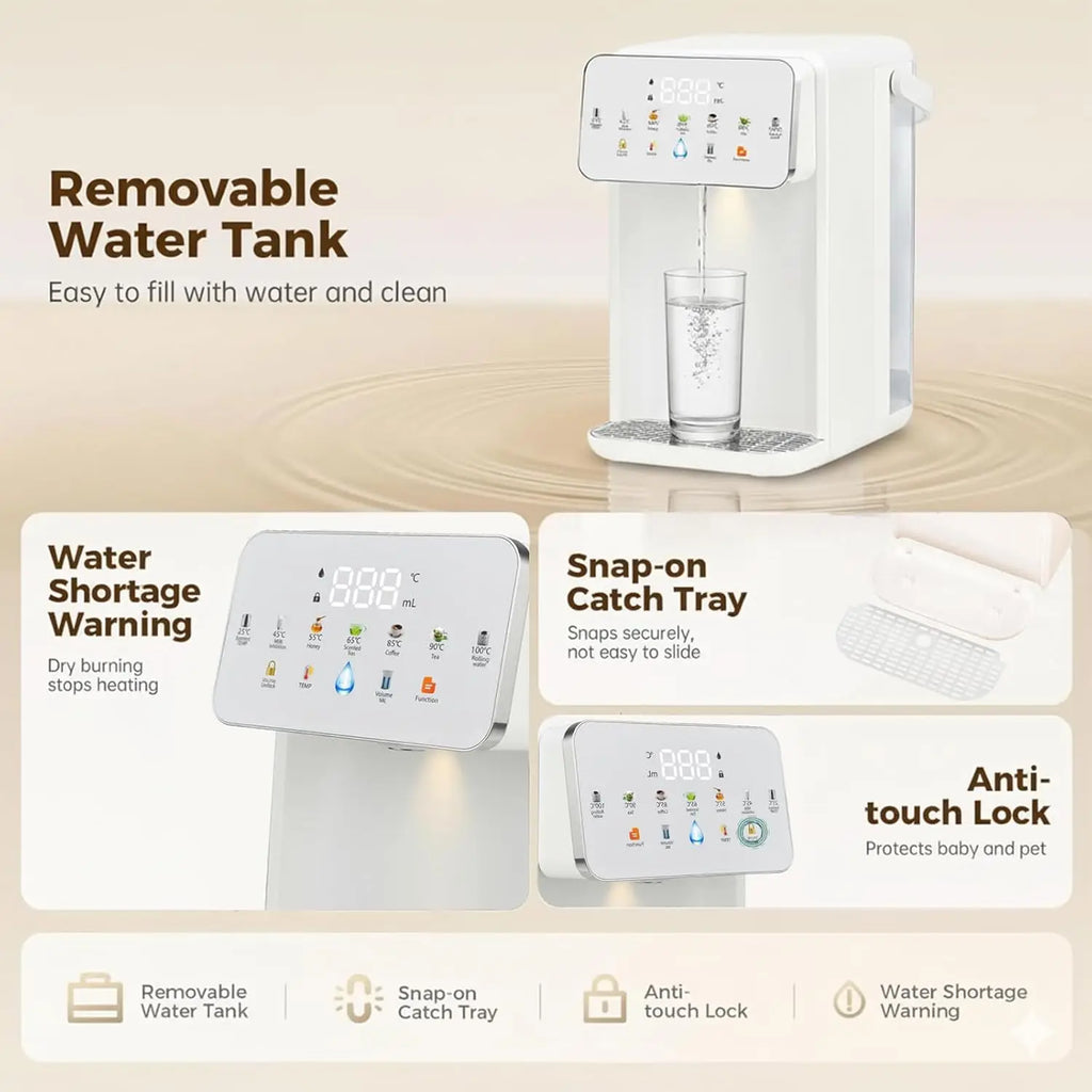 Ultimate Kitchen 3.5L Instant Boiling Hot Water Dispenser Electric Filter Jug Countertop Water Filter System 1Filter Included
