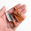 Mini Mock Damascus Dogleg Pocket Knife for Camping Unpacking & Kitchen Use for Outdoor Adventures