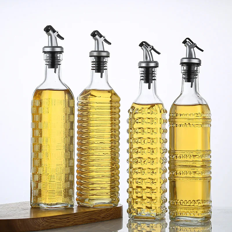 Glass Oil & Vinegar Dispenser Set