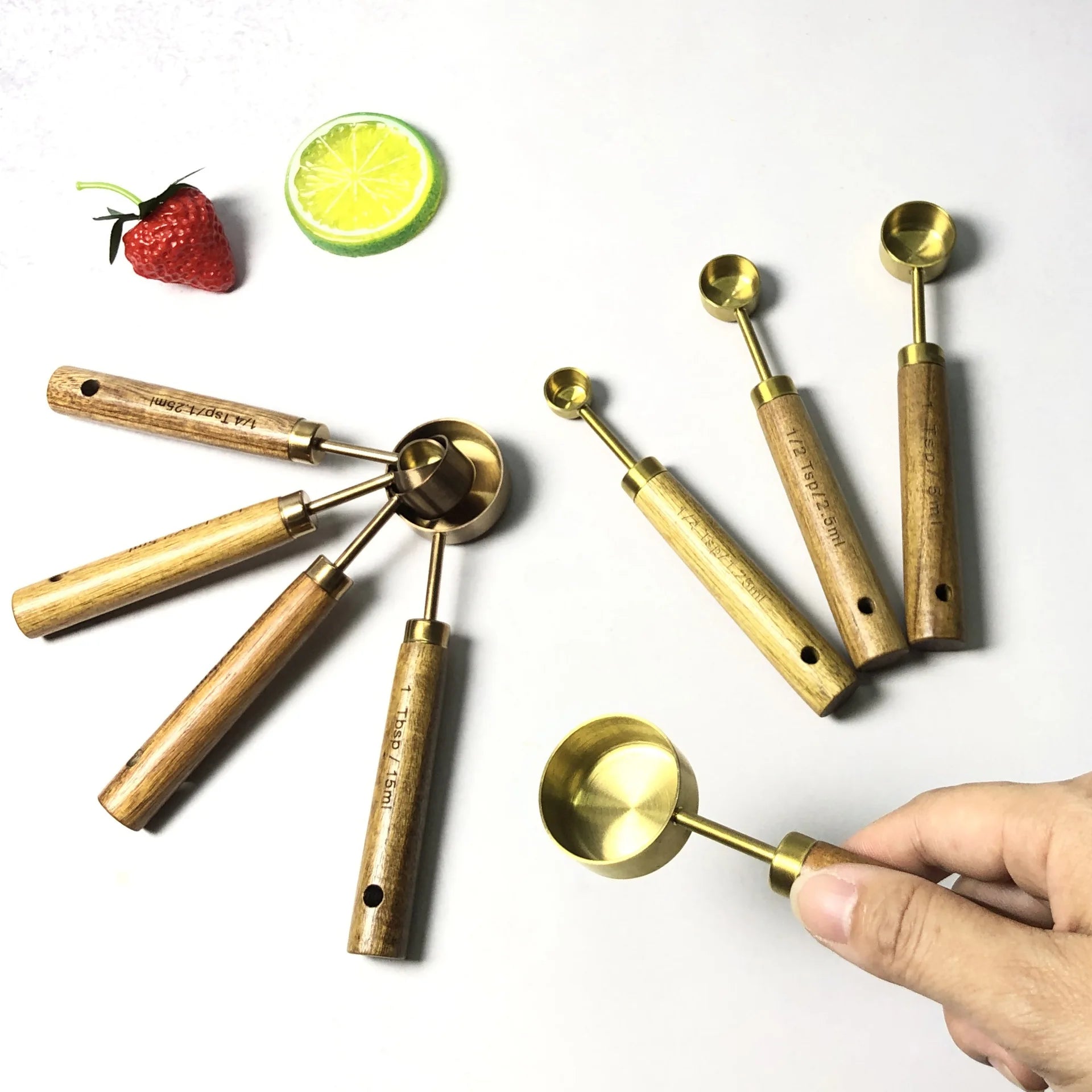 YX - Stainless Steel Heat Resistant Kitchen Measuring Cups and Spoons Set for Home Kitchen