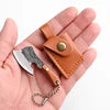 Mini Mock Damascus Dogleg Pocket Knife for Camping Unpacking & Kitchen Use for Outdoor Adventures