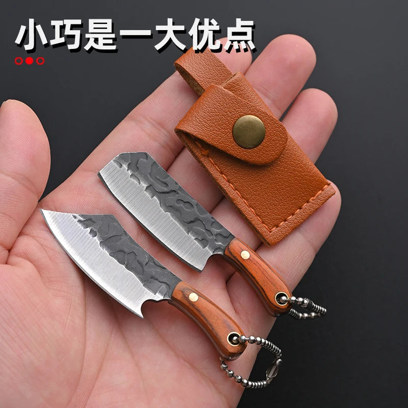 Mini Mock Damascus Pocket Knife