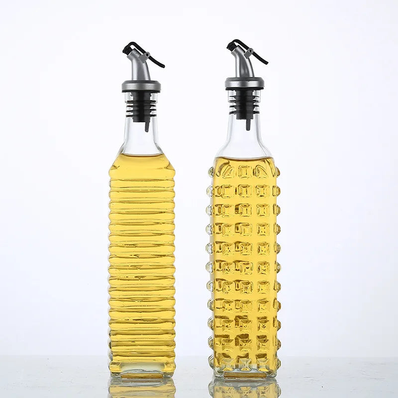Glass Oil & Vinegar Dispenser Set