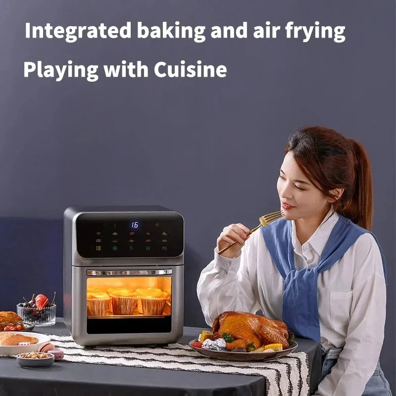 10L Digital Air Fryer Oven | Large Capacity Oil-Free Convection Cooker with 360° Rapid Air Technology