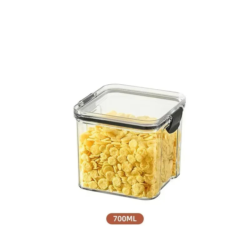 Airtight Food Storage Container Set | Stackable Kitchen Pantry Canisters for Dry Food & Seasonings