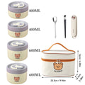 Premium 304 Stainless Steel Insulated Bento Lunch Box | Leakproof Microwave-Safe Food Container