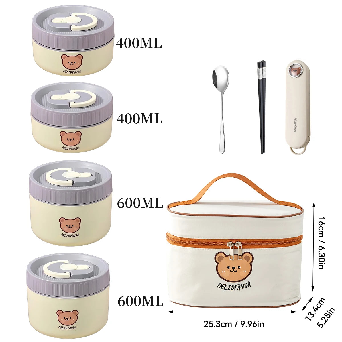Premium 304 Stainless Steel Insulated Bento Lunch Box | Leakproof Microwave-Safe Food Container