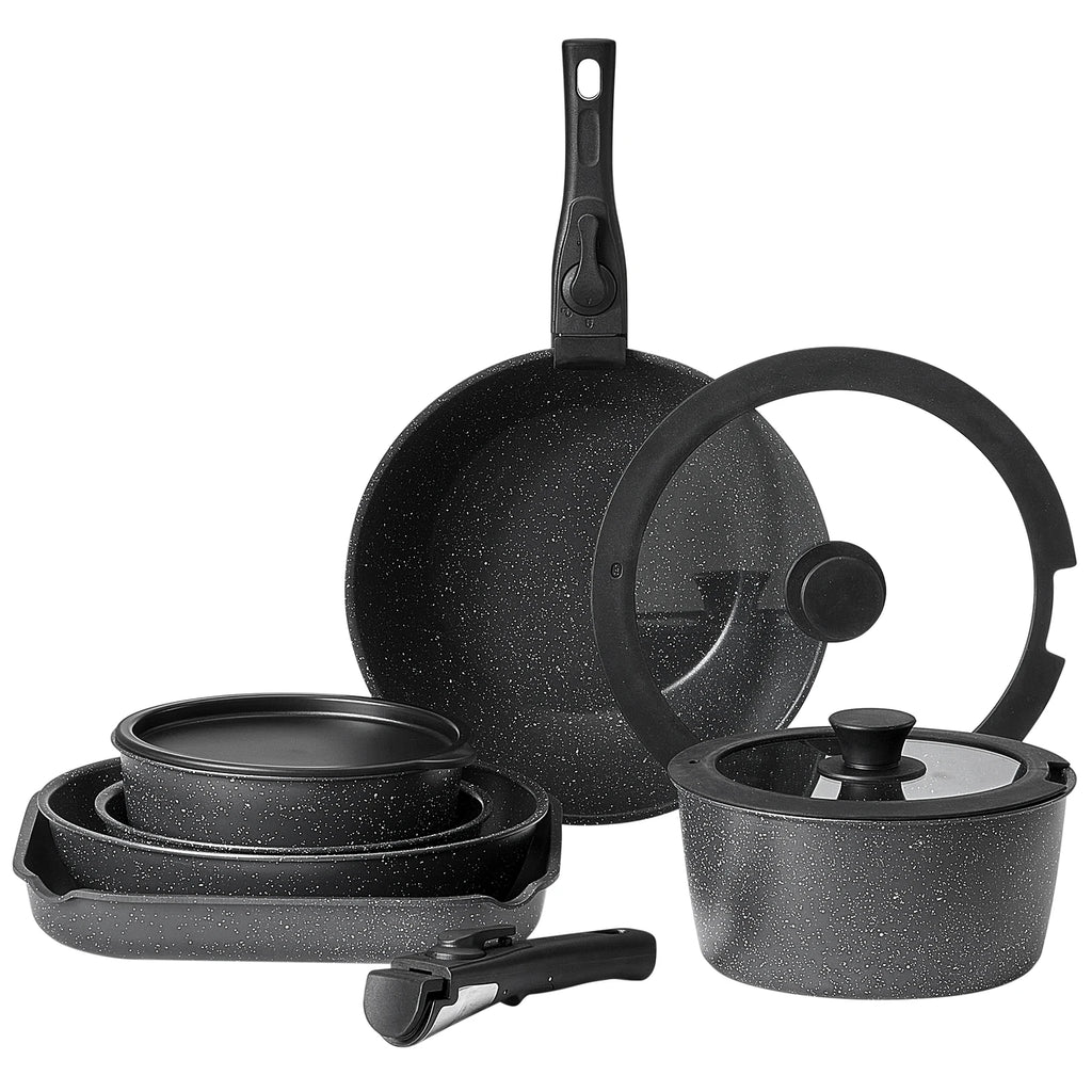 17 Pcs Granite Nonstick Cookware Set