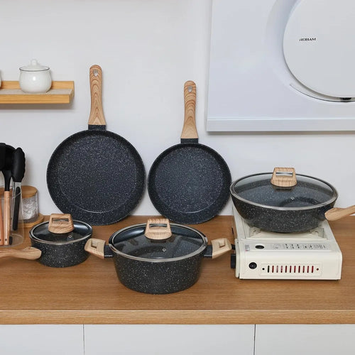 15 PCS Non Stick Ceramic Cookware Sets