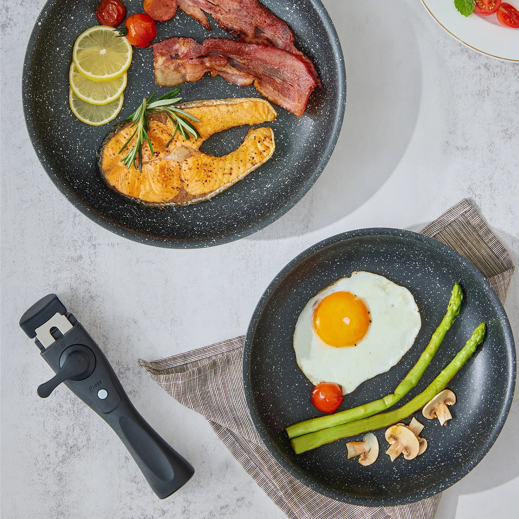Induction Cookware Set with Removable Handles