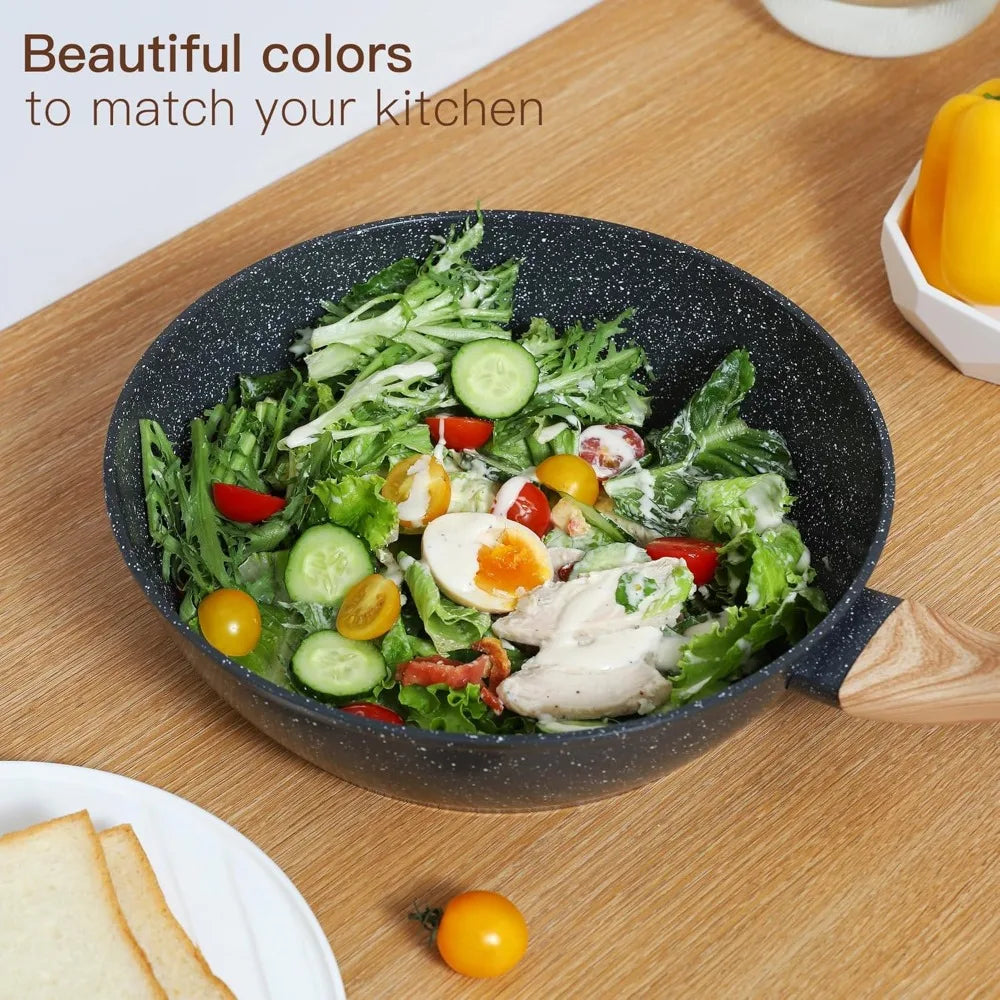15 PCS Non Stick Ceramic Cookware Sets