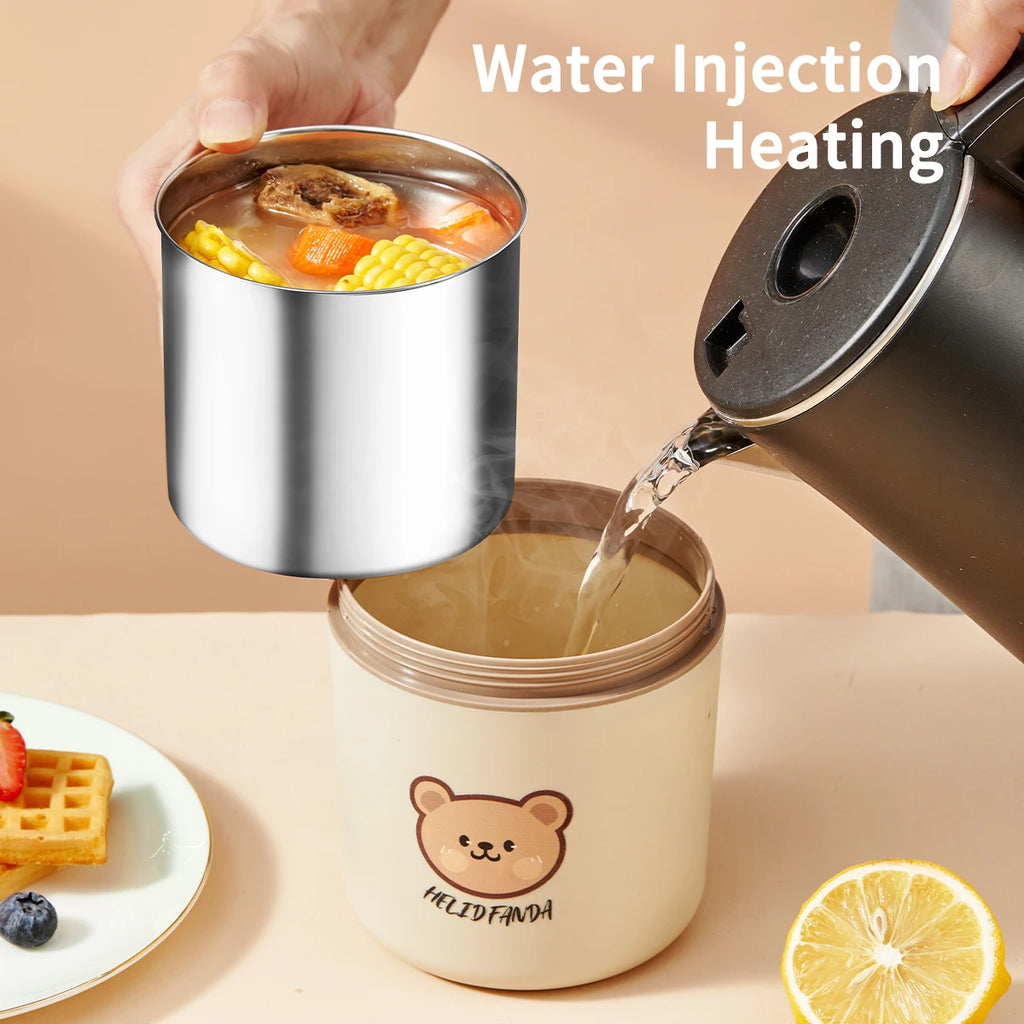 Premium 304 Stainless Steel Insulated Bento Lunch Box | Leakproof Microwave-Safe Food Container