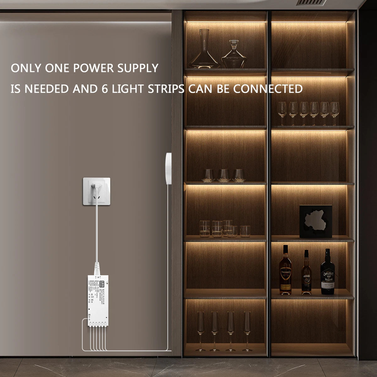 Dimmable LED Cabinet Light | COB Under Cabinet Light with Touch & Motion Sensor
