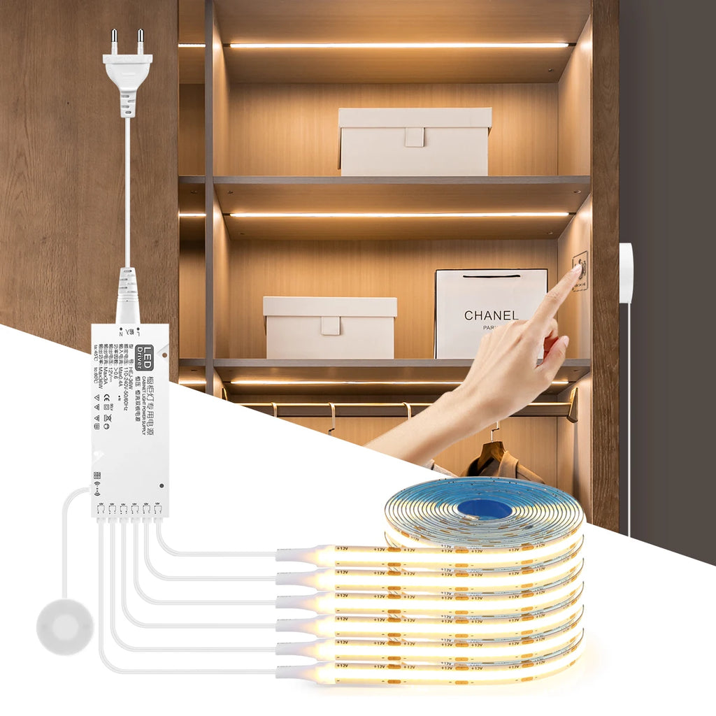 Dimmable LED Cabinet Light | COB Under Cabinet Light with Touch & Motion Sensor