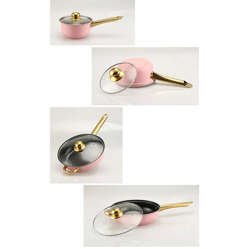 12-Piece Anti-Rust Stainless Steel Cookware Set