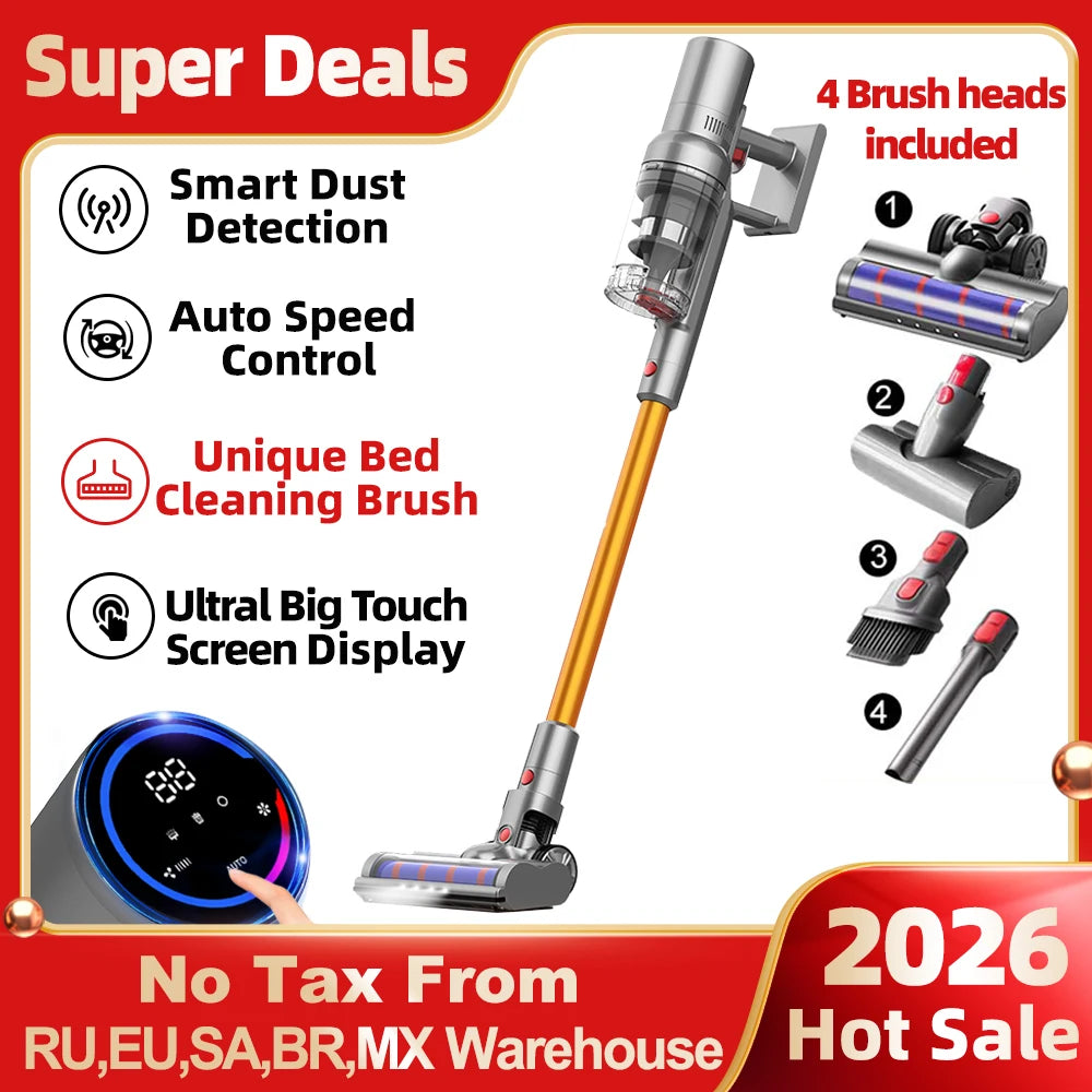 VC205 Smart Cordless Vacuum | 27,000PA Touchscreen Stick & Handheld Vacuum Cleaner