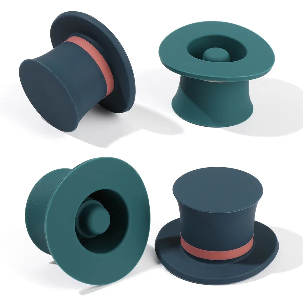 Silicone Champagne Wine Beer Bottle Stopper Plug Vacuum Sealed Sealer Cap Cork Reusable Bar Kitchen Tool