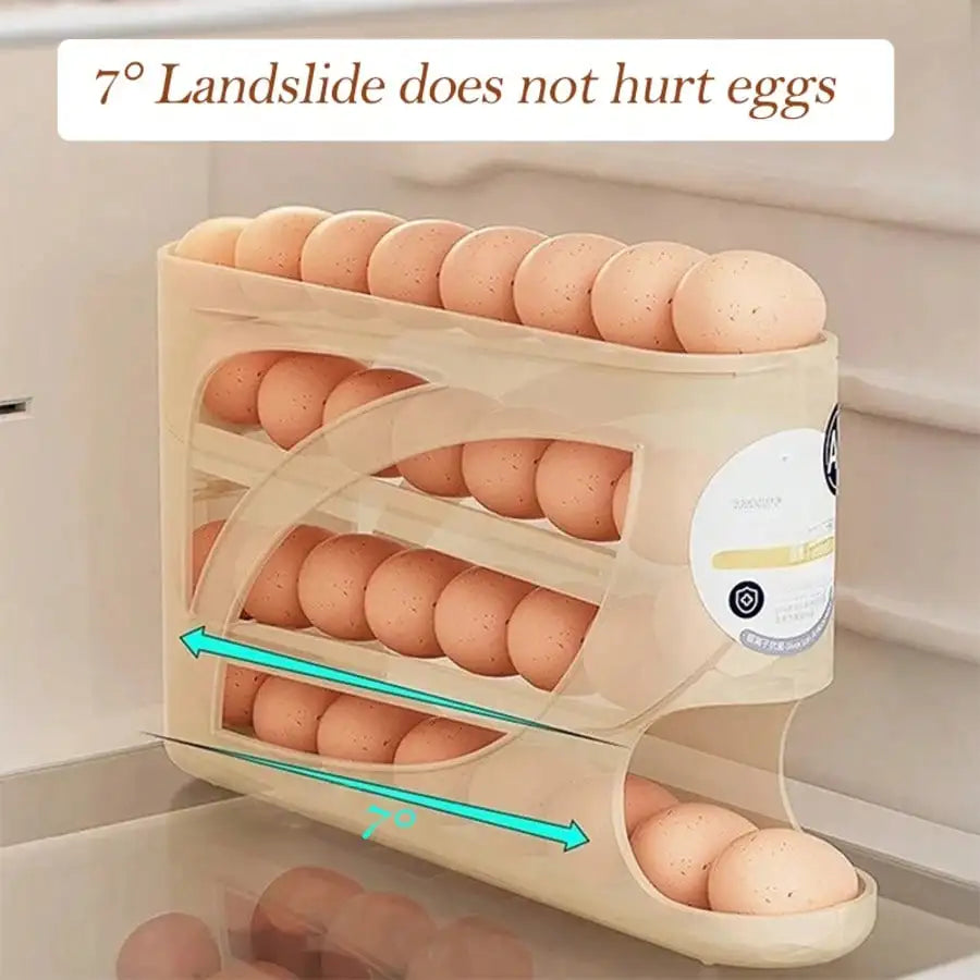 4-Tier Sliding Egg Dispense