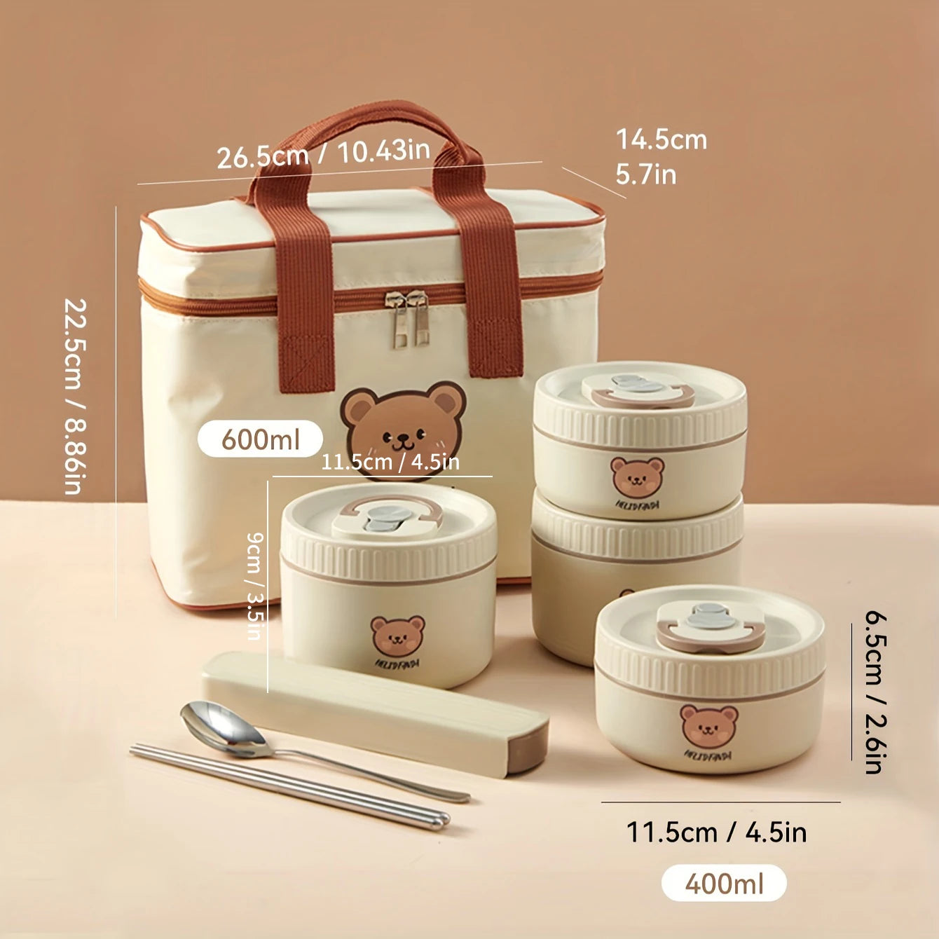 Premium 304 Stainless Steel Insulated Bento Lunch Box | Leakproof Microwave-Safe Food Container