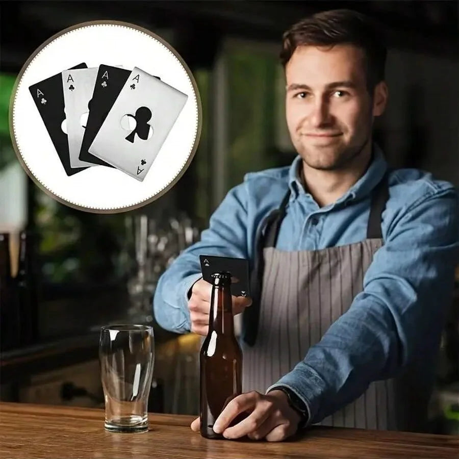 Poker Card Bottle Opener
